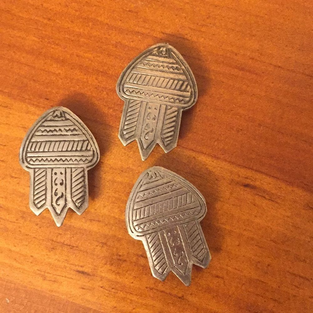 Button covers ethnic geometric Aztec southwest